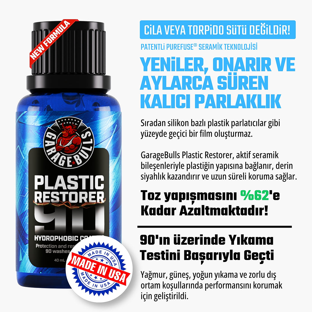 3 PACK Plastik Yenileyici ve Onarıcı Seramik Kaplama