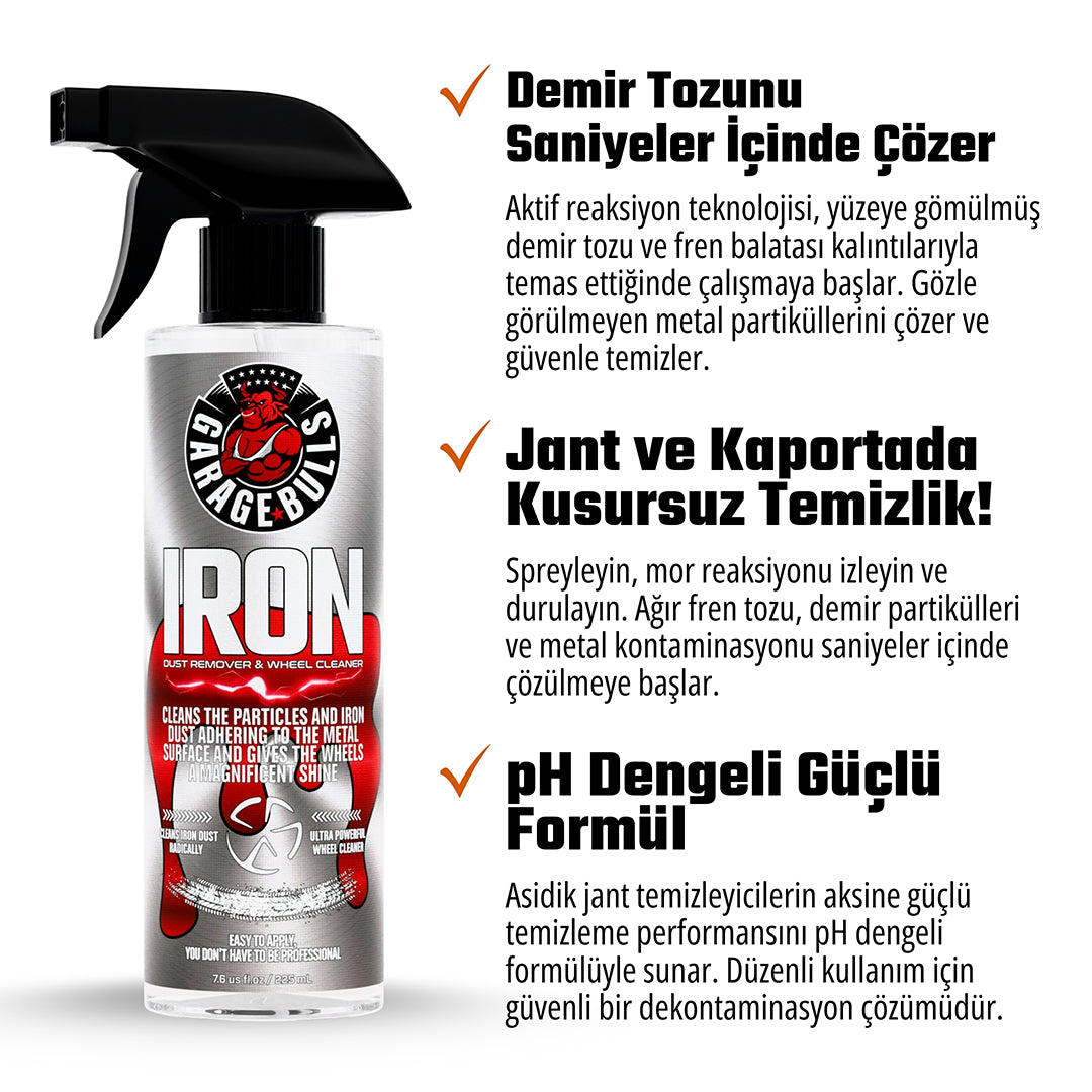 Iron Remover / Demir Tozu Sökücü ve Jant Temizleyici 225ml